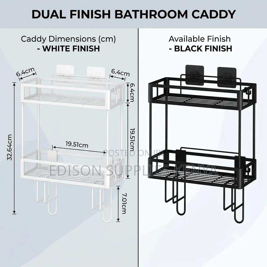 Over the Toilet Bathroom Organizer Shelf 2 Tier Caddy