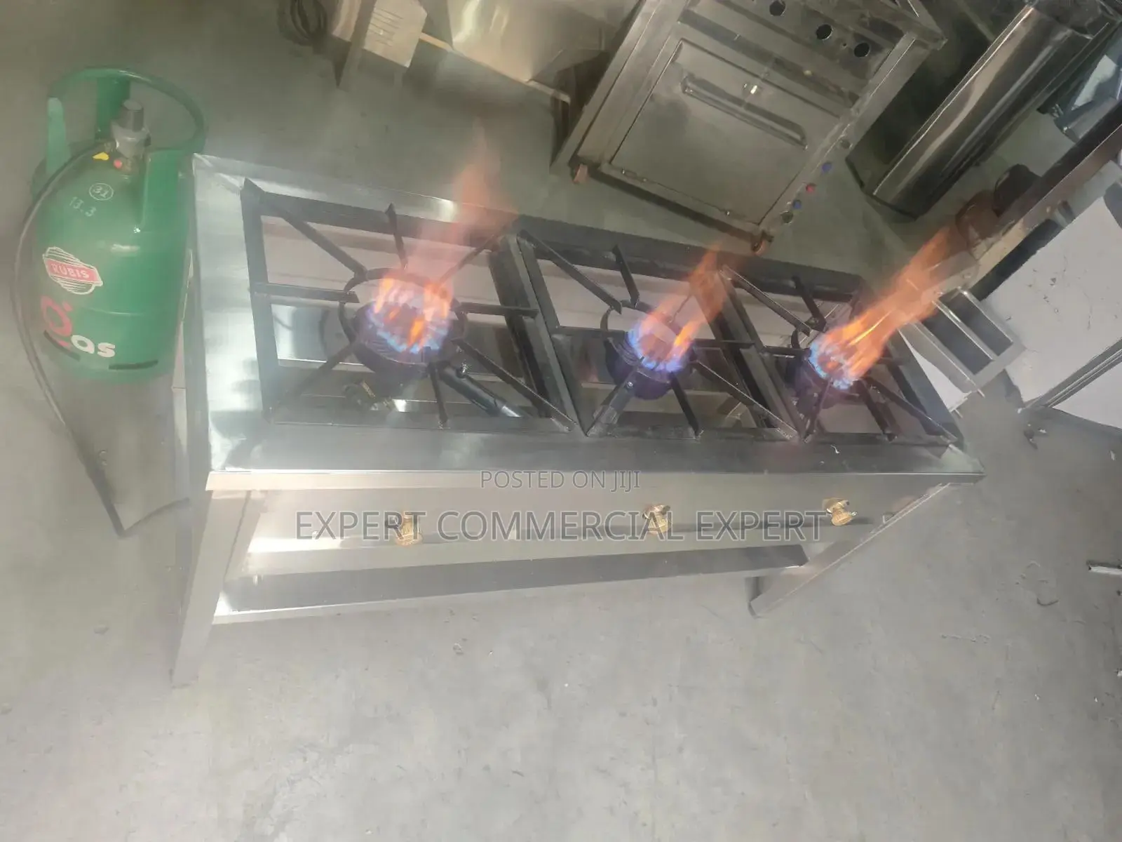 3 Burner Stainless Steel Gas Cooker
