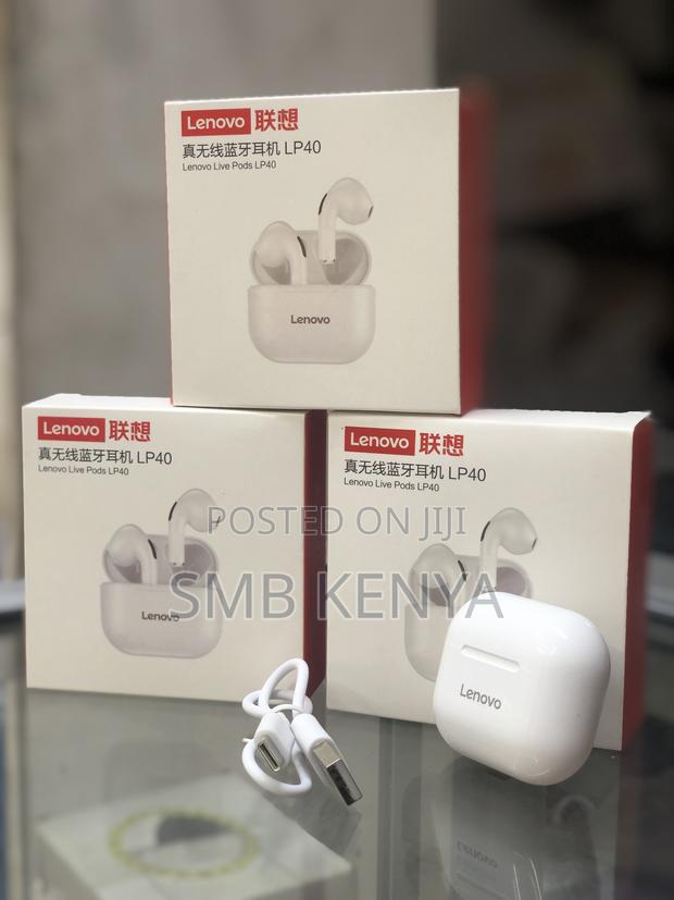 LP40 White Lenovo Live Pods - main view