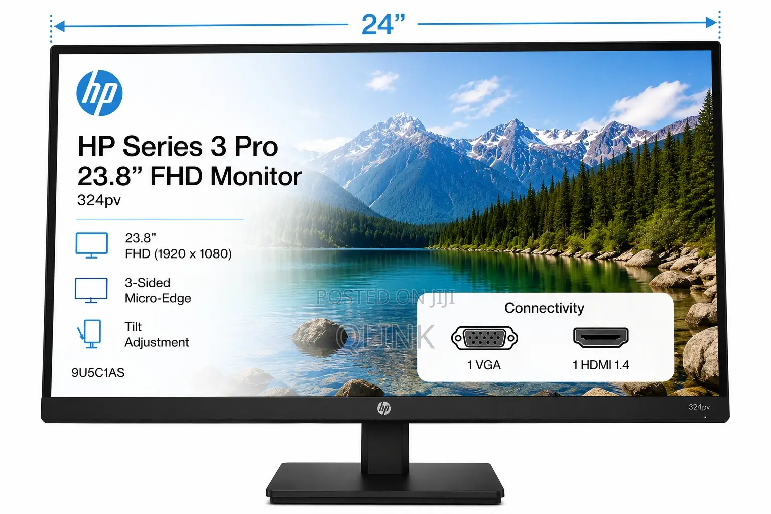 "HP Series 3 Pro 23.8 Inch FHD Monitor