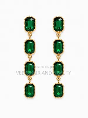 Occasion Long Crystal Gem Earrings | Statement Earrings | Jewellery