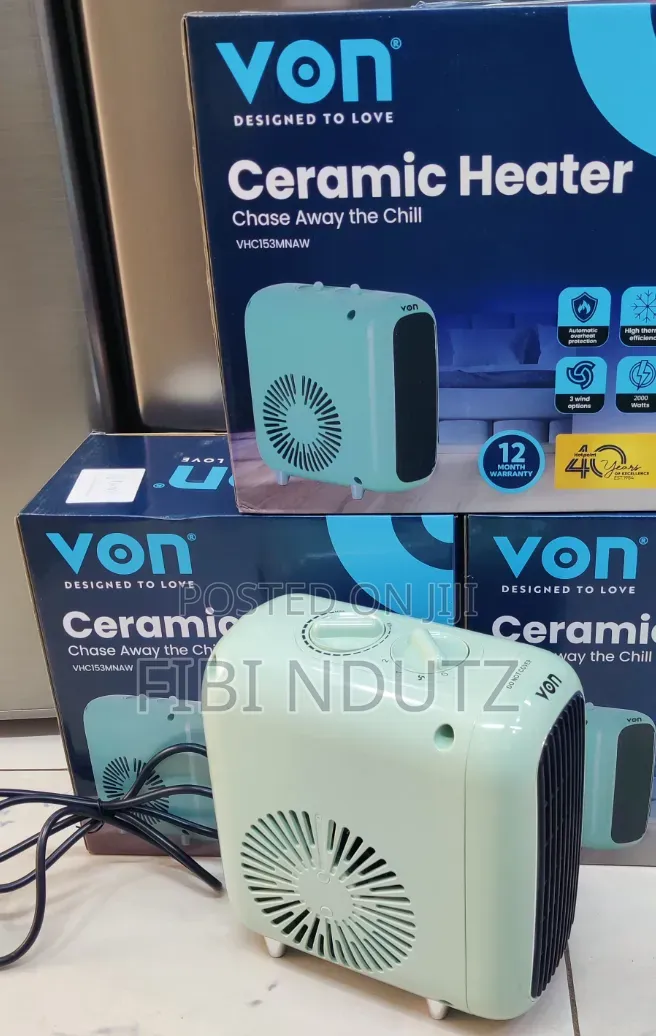 VON 1500watts Ceramic Heater/Ceramic Heater With 2 Settings