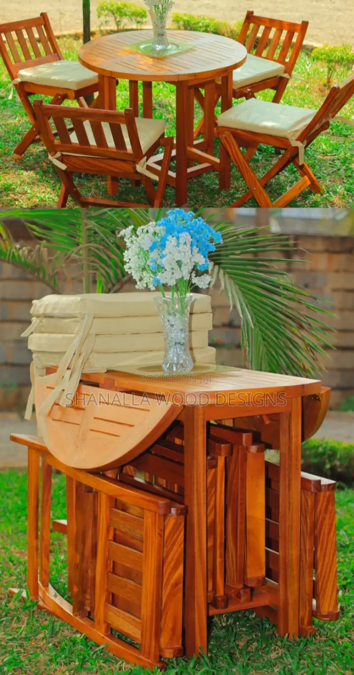 Royal Mahogany Outdoor Folding Set(4 Seater)
