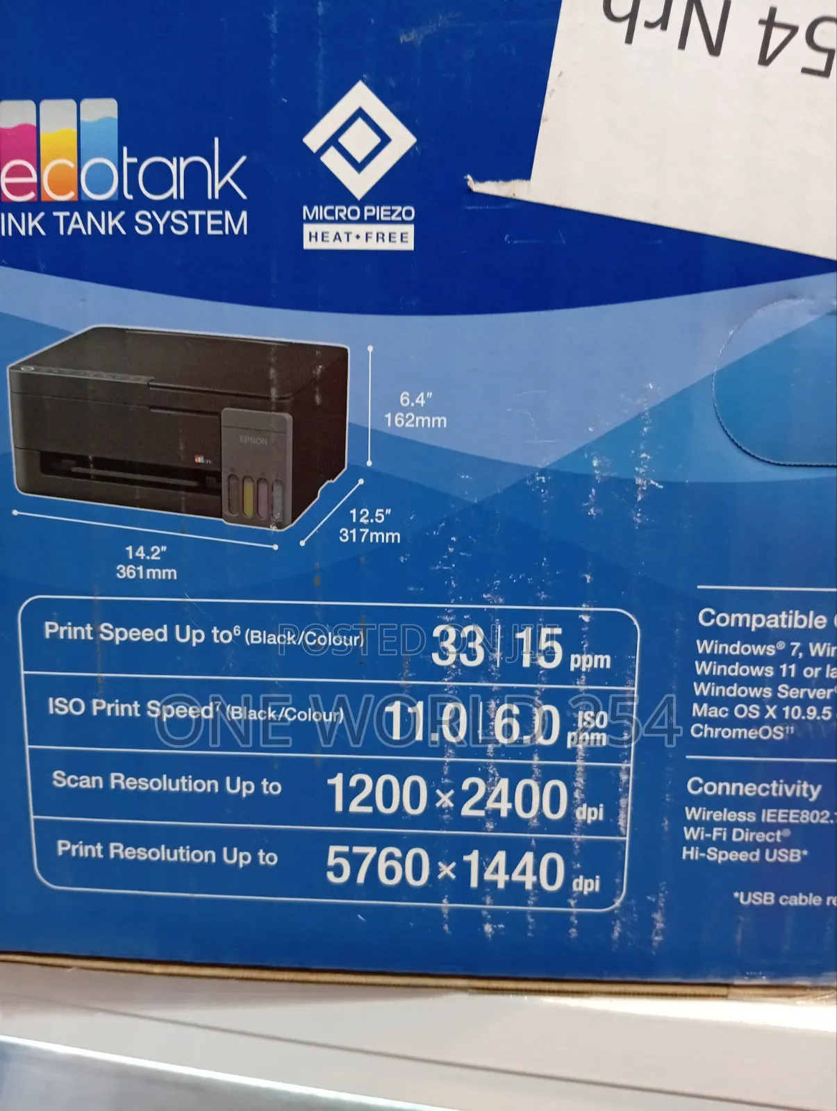 Epson EcoTank L3350 Wi-Fi All-in-One Printer