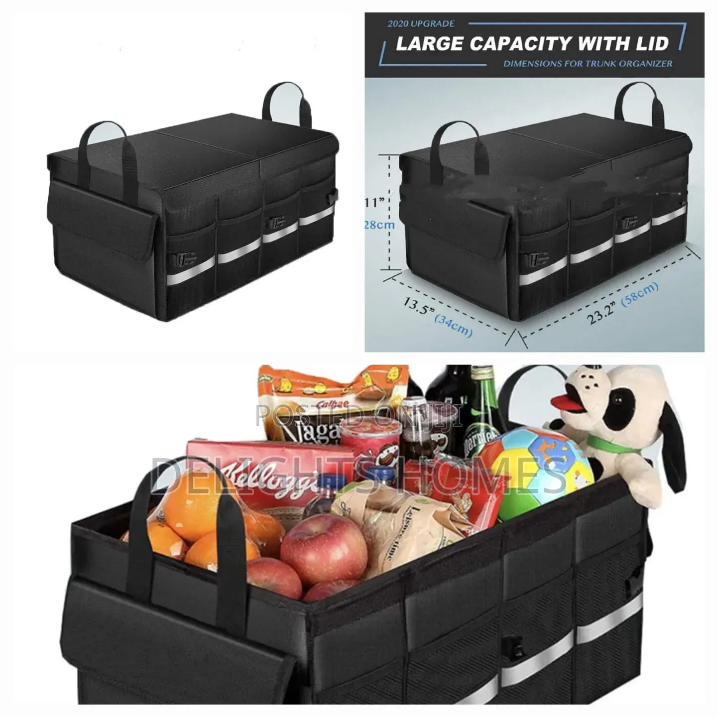 Heavy Duty Car Boot Organizer_esj