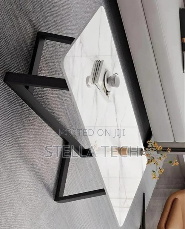 Modern Imported Executive Marble Top Coffee Table - thumbnail 2