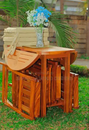 Royal Mahogany Outdoor Folding Set(4 Seater)