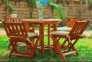 Royal Mahogany Outdoor Folding Set(4 Seater)