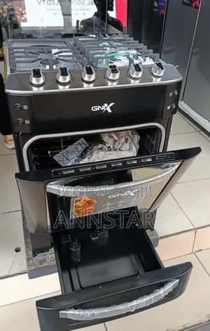 GNIX BLACK – 60×60 Premium Cooker 3 Gas + 1 Rapid Hotplate