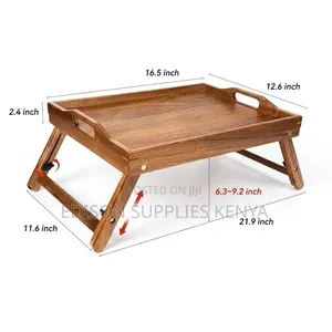 Foldable Bed Table Wooden Bed Table Breakfast in Bed Table Wooden