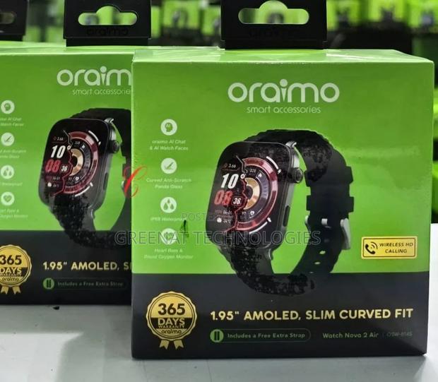 Oraimo Watch Nova 2 AirOSW-814S 1.95" AMOLED + FREE EXTRA STRAP - thumbnail 2