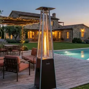 Pyramid Patio Gas Heater With Quartz Flame Tube