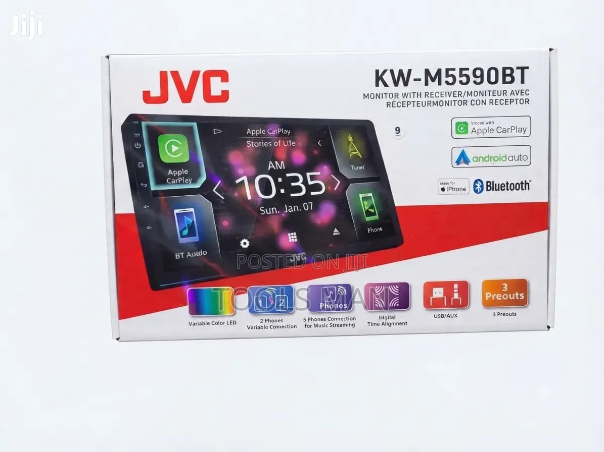 JVC KW-M5590BT Car Radio Android Auto Receiver.