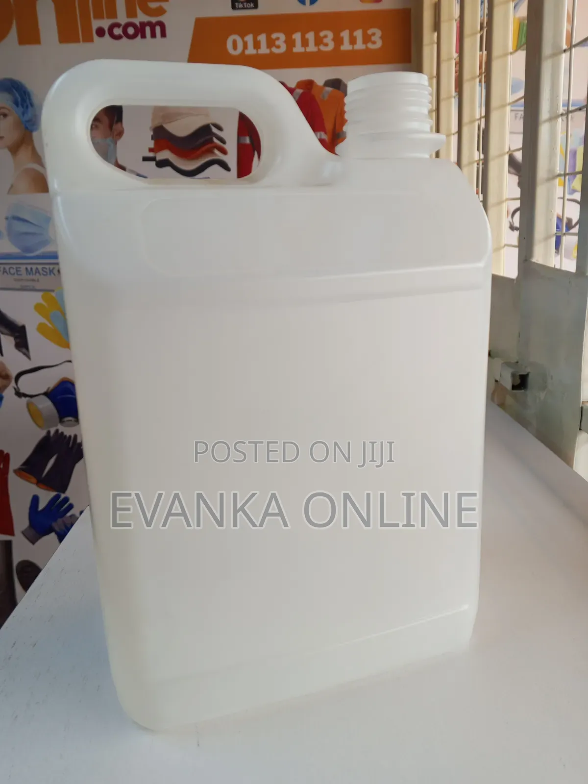 5 Litre Plastic Jerrican - 10pcs