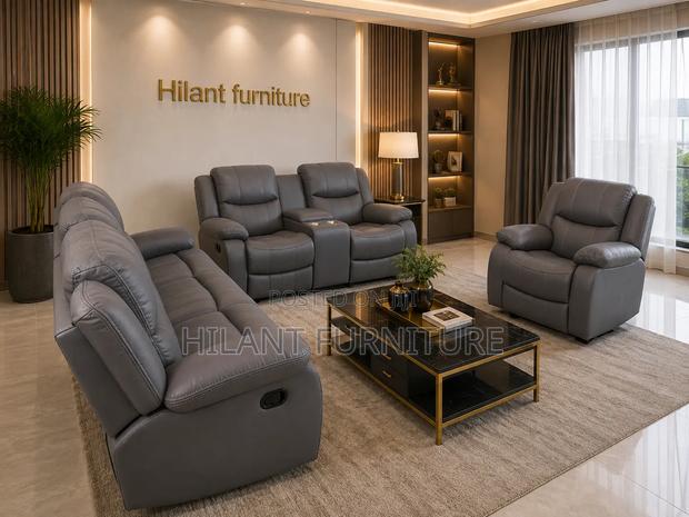 Grey 3+2+1 Imported Recliner Set - thumbnail 2