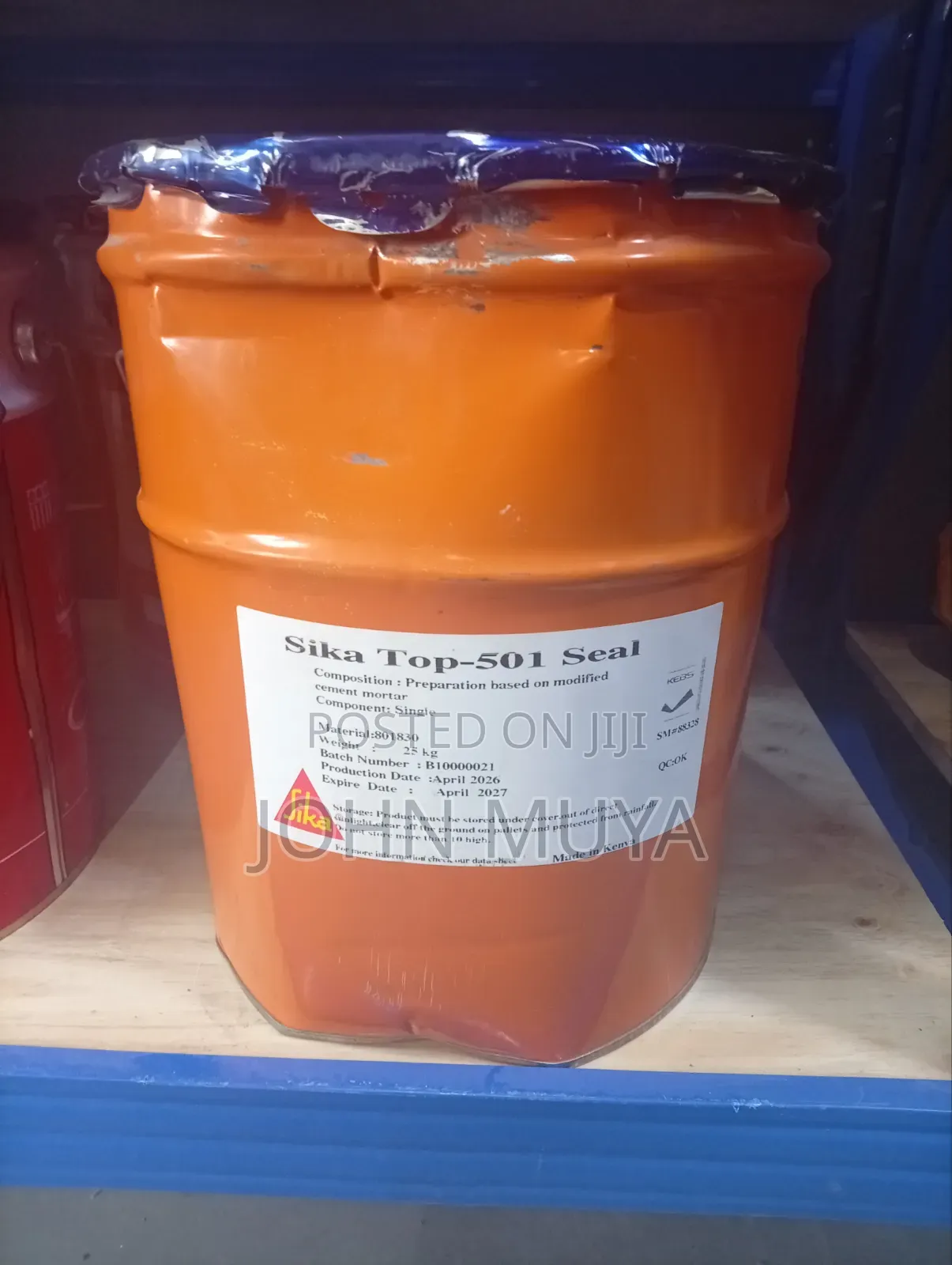 Waterproof Cement/ Sika Top-Seal 501 for Roofs, Foundations, Mortar