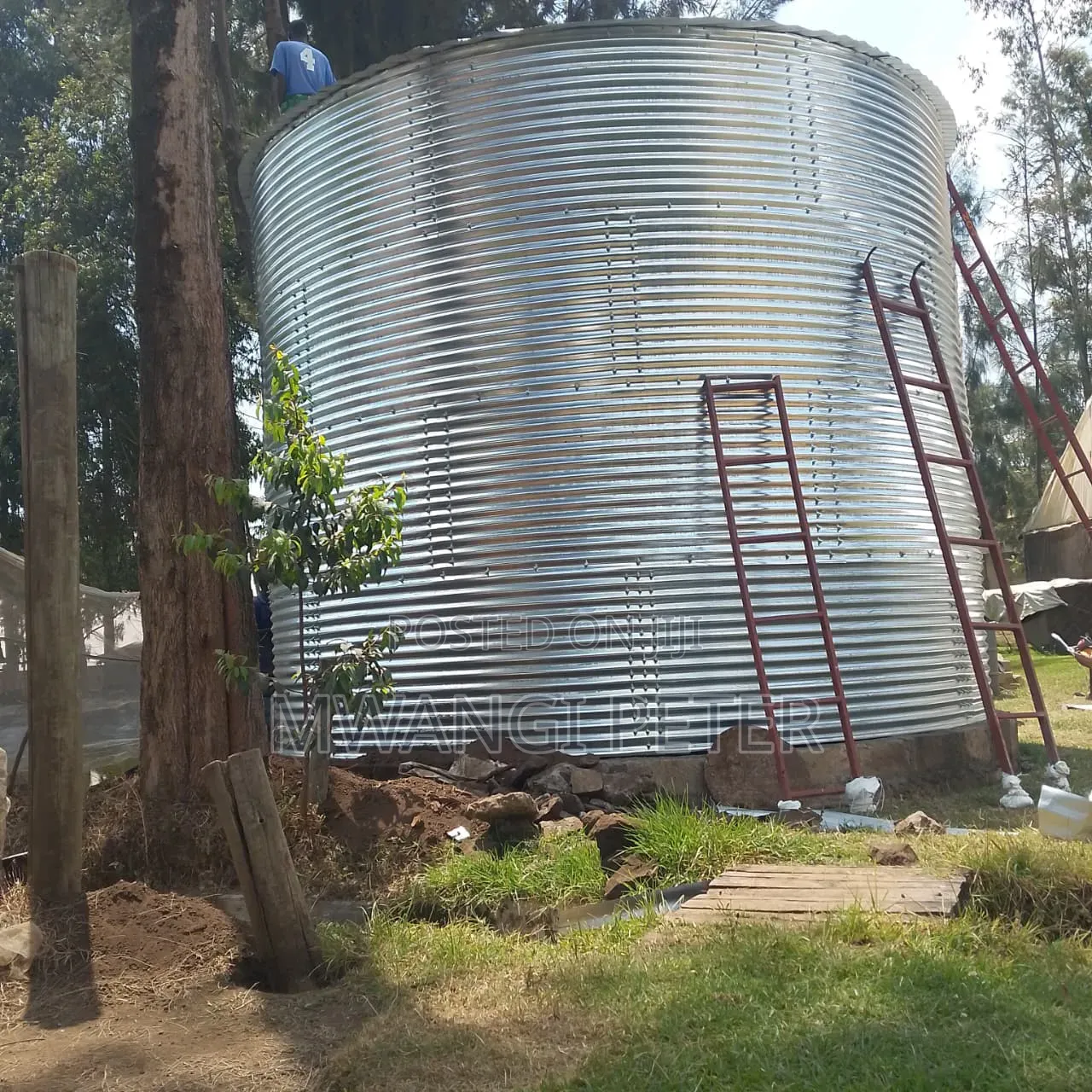 Corrugated Steel Water Tanks Installation