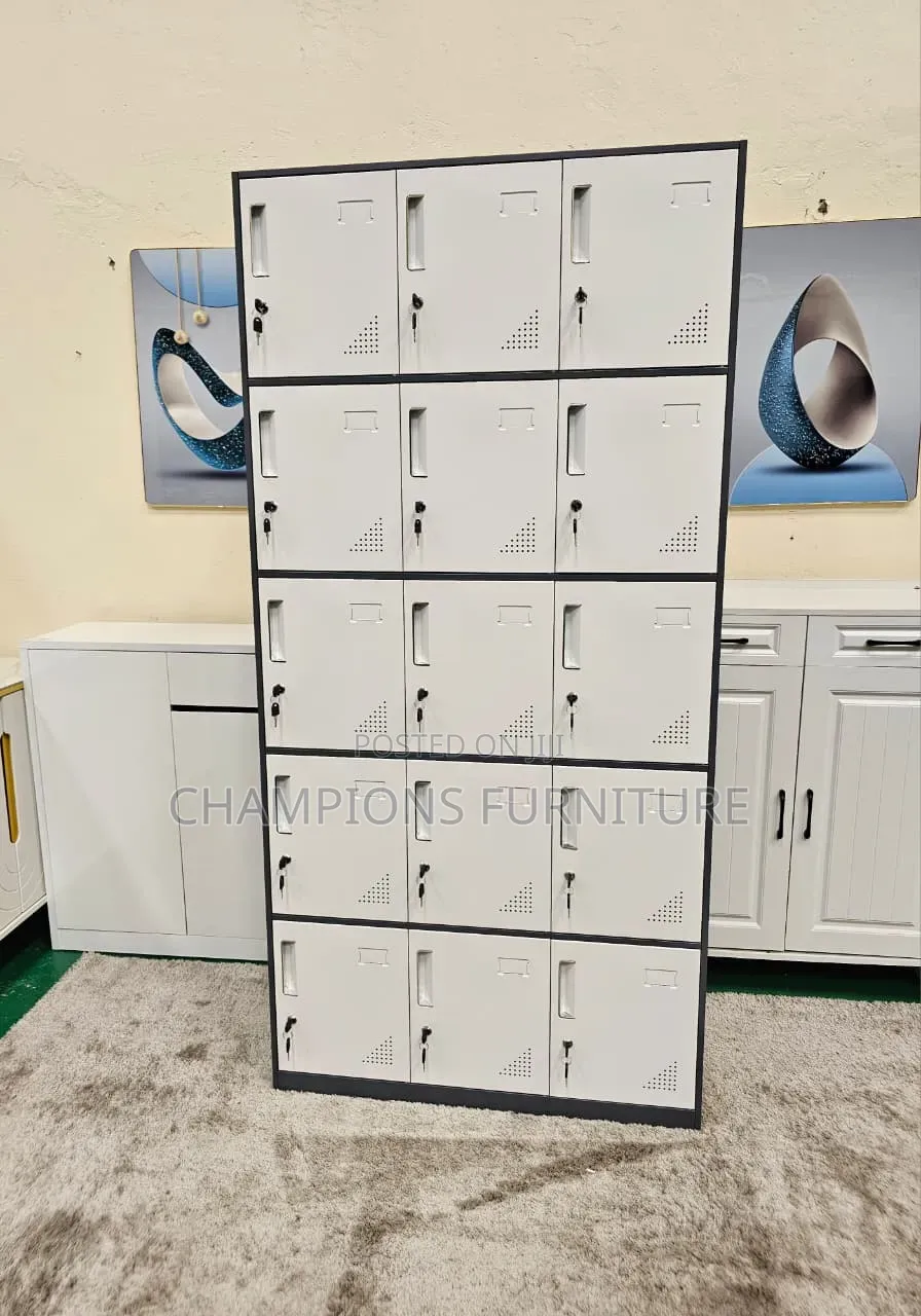 15 Lockers Storage Cabinet