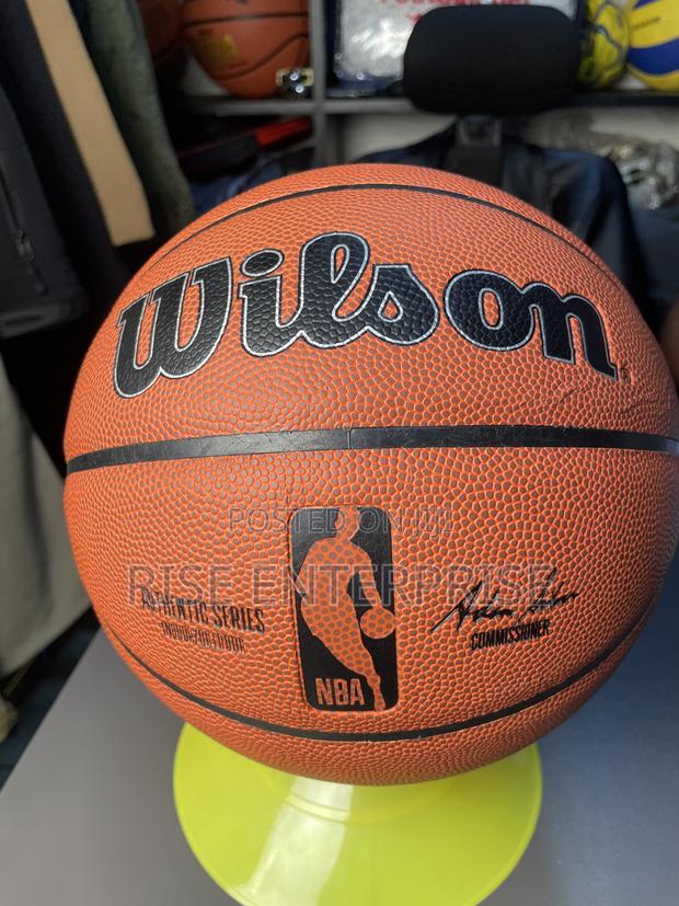 Original Wilson NBA Authentic Series Leather Basketball - Size 7 - main view