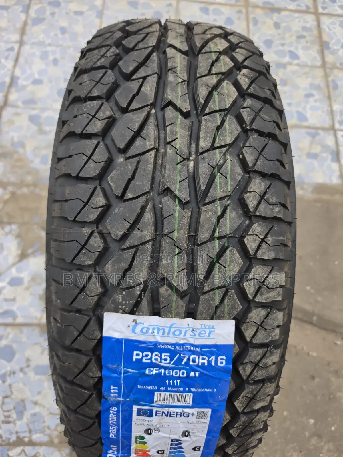265 /70 R16 Comforser Tires (All Terrain) Cf 1000.