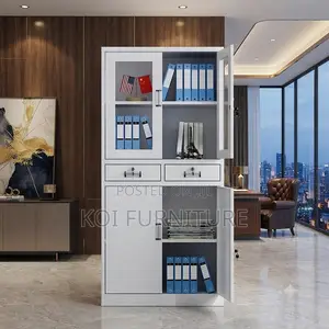 Office Cabinet; Two Doors Filing Storage Lockable Cabinet