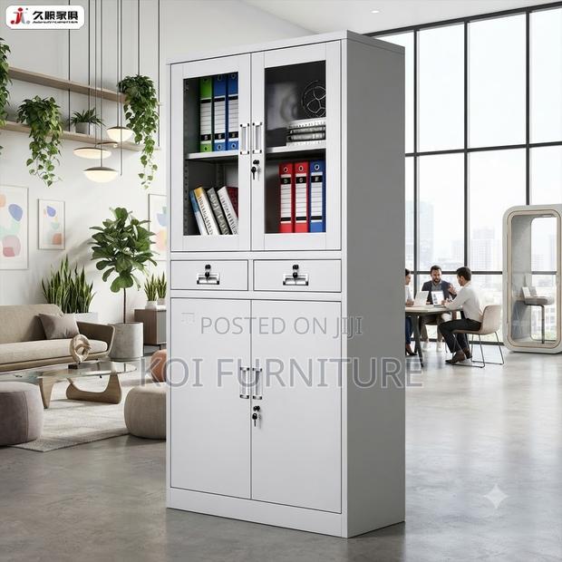 Office Cabinet; Two Doors Filing Storage Lockable Cabinet - thumbnail 3