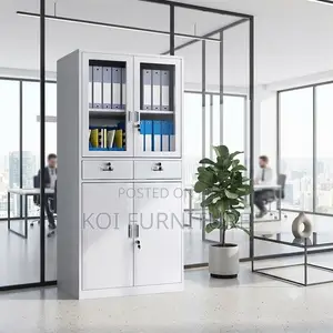 Office Cabinet; Two Doors Filing Storage Lockable Cabinet
