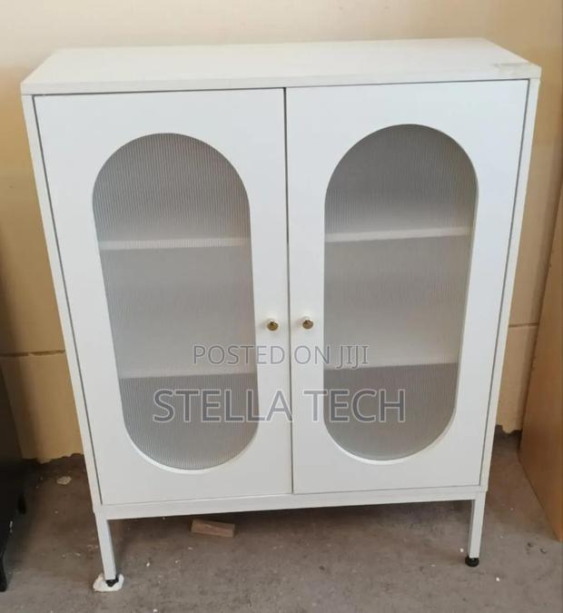 Imported Modern Shoe Storage With Glass Door - main view