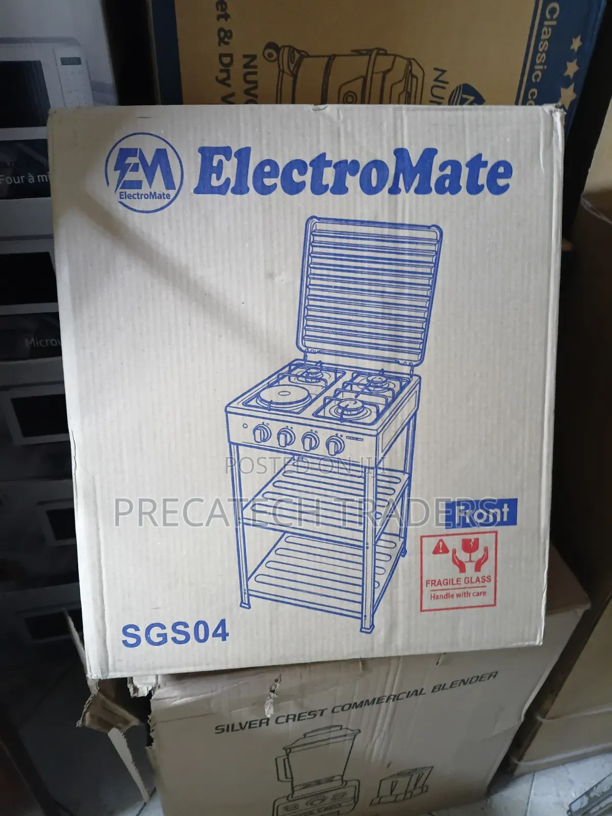 ElectroMate 3+1 Standing Cooker – Gas Burners Electric Hot Plate
