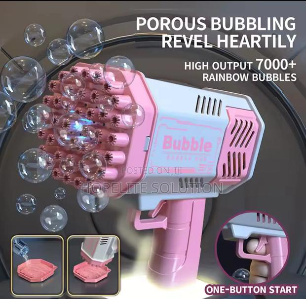 40 Holes Launcher Handheld Portable Electric Automatic Bubble Gun - main view
