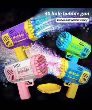 40 Holes Launcher Handheld Portable Electric Automatic Bubble Gun