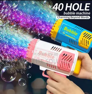40 Holes Launcher Handheld Portable Electric Automatic Bubble Gun