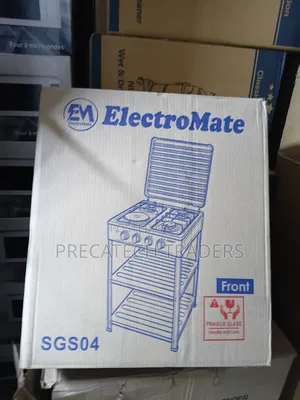 ElectroMate Standing Cooker With Storage Shelves – 3+1 Cooker