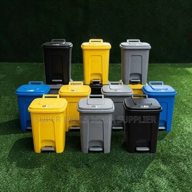 Best Prices Kitchen 30L Litres Step Pedal Dust Bin Trash Cans