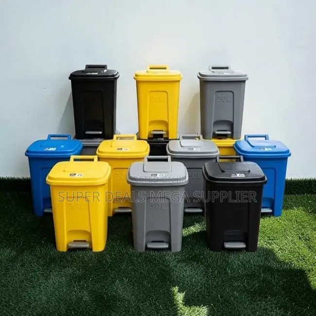 Competitive Prices 30L Litres Step Pedal Dust Bin Trash Cans