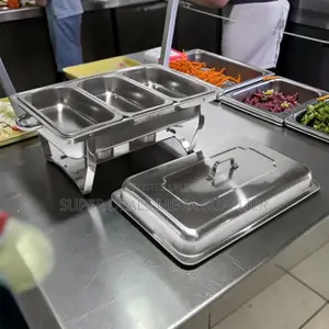 Trade Discounts 11L Stainless Steel Triple Chafing Dish