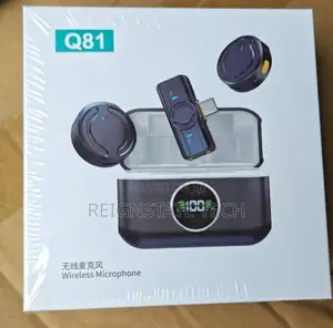 Q81 Wireless Lavalier Mic Dual Clip-on With Charging Case