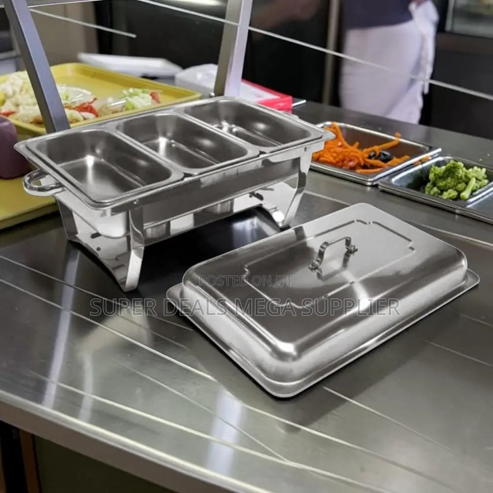 Competitive Prices 11L Stainless Steel Triple Chafing Dish