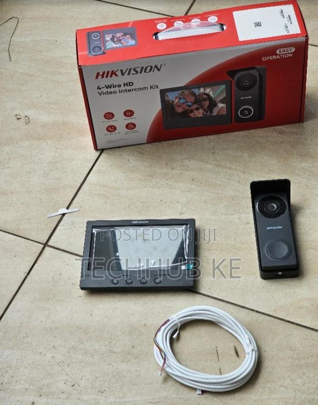 Brand New Hikvision-4-Wire Hd Video Door Bell Intercom Kit Model