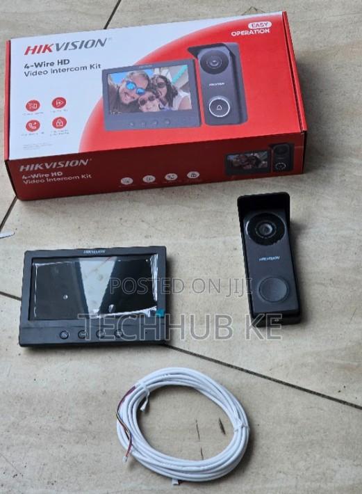 Hikivision Door Bell 4 Wire Hd Video Intercom Kit - thumbnail 2