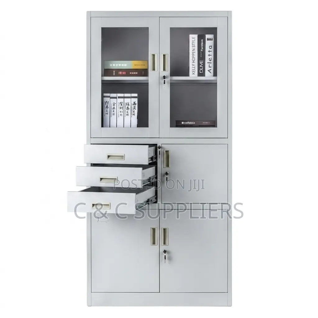 2-Door File Cabinet With an Inbuilt Safe