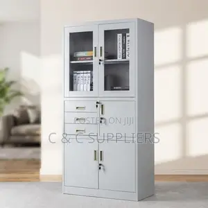 2-Door File Cabinet With an Inbuilt Safe