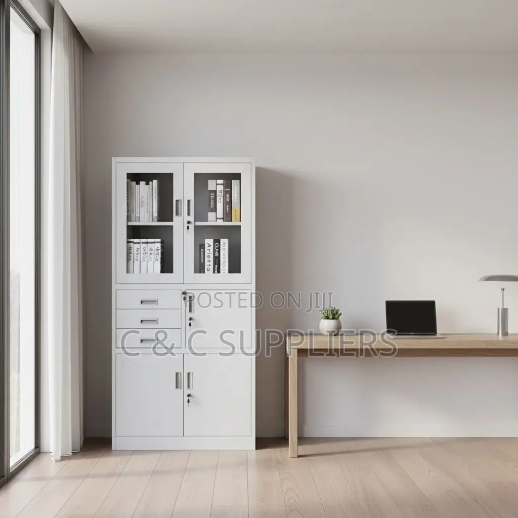 2-Door File Cabinet With an Inbuilt Safe