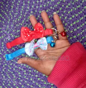 Colorful Pet Collar With Bell and Bow