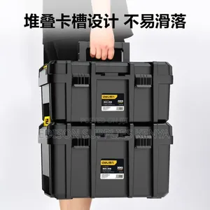 Tool Box Deli Wide Body Toolbox 22" Inch Plastic Stackable Storage Box