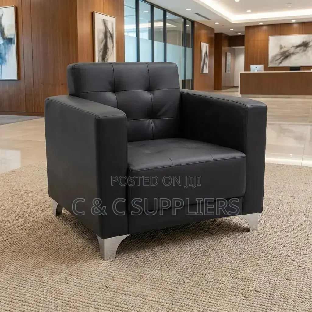 1-Seater Leather Sofa Set