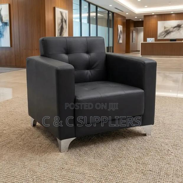1-Seater Leather Sofa Set