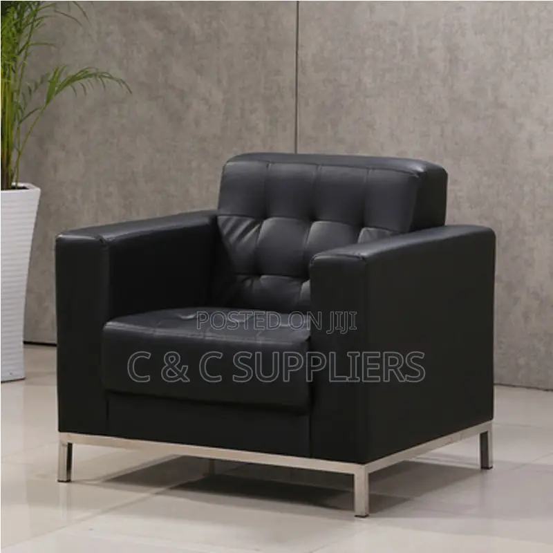 1-Seater Leather Sofa Set