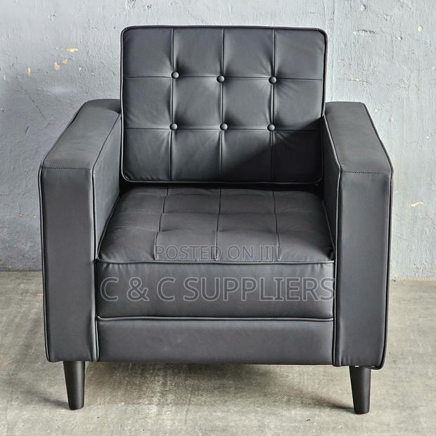 1-Seater Leather Sofa Set - thumbnail 7