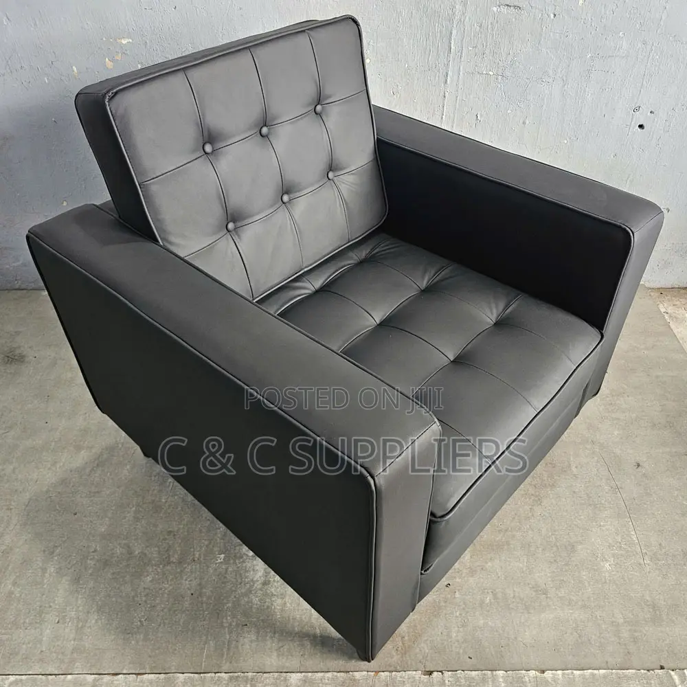 1-Seater Leather Sofa Set
